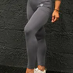 Legíny Bezšvové Dámske / Vysoký Pás / Seamless Leggings / SET / Šedá / v1736